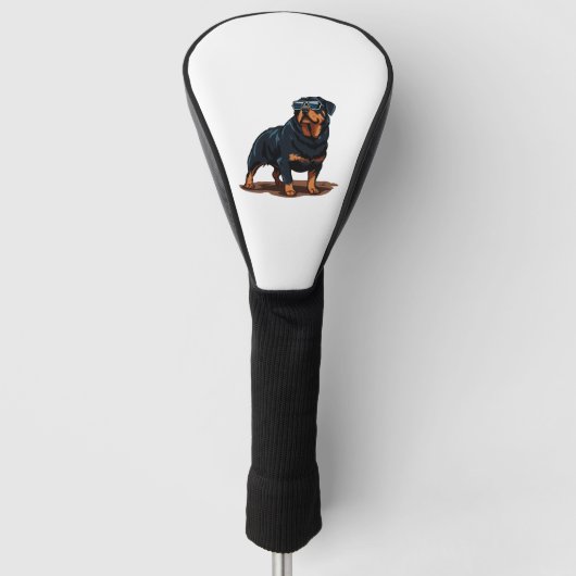 Rottweiler De Gent Golfheadcover (Voorkant)
