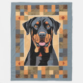 Rottweiler deken (Voorkant)