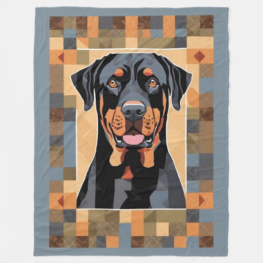 Rottweiler deken (Voorkant)