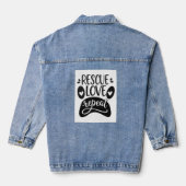 Rottweiler Denim Jacket (Achterkant)