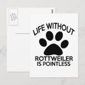 ROTTWEILER-DESIGN BRIEFKAART (Voorkant / Achterkant)