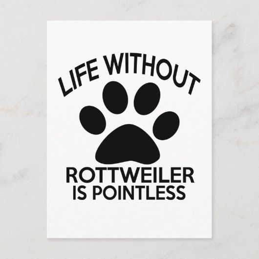 ROTTWEILER-DESIGN BRIEFKAART (Voorkant)