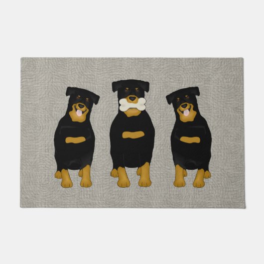 Rottweiler Deurmat (Voorkant)