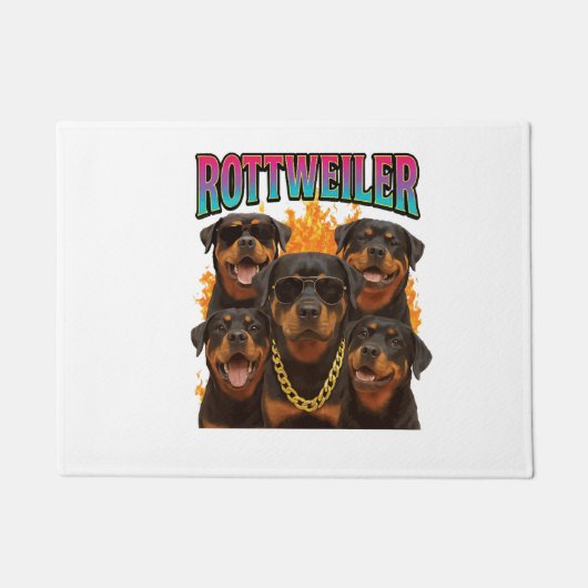 Rottweiler  deurmat (Voorkant)