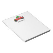 Rottweiler die met Kerstmis rijdt Notitieblok (Schuin)