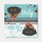 Rottweiler Dirty/Clean Dishwas Magneet (Voorkant)