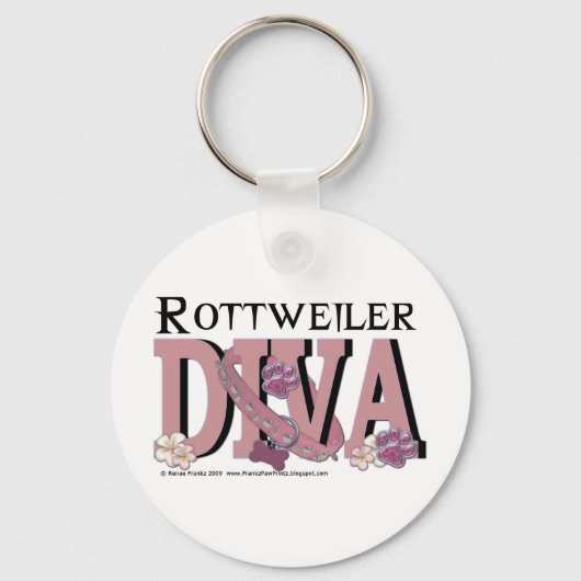 Rottweiler DIVA Sleutelhanger (Voorkant)