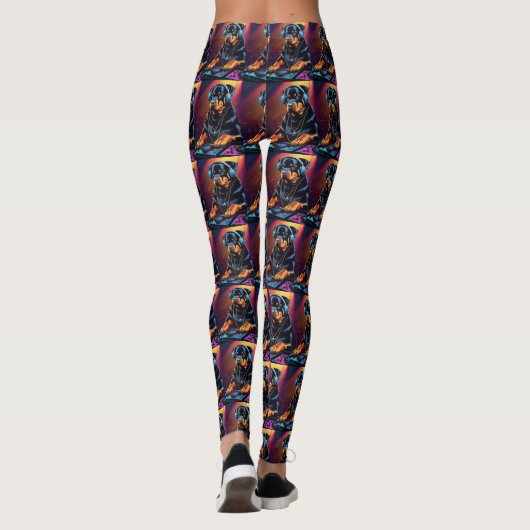 Rottweiler Djing Leggings 4 (Achterkant)