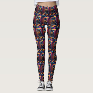 Rottweiler Djing Leggings 4
