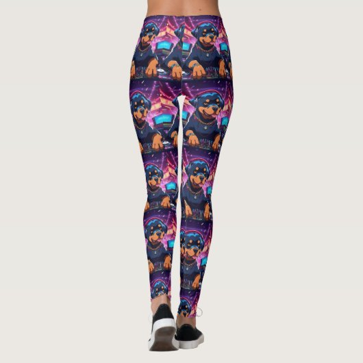 Rottweiler Djing Leggings 5 (Achterkant)