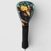 Rottweiler Dog 001 - Bruno Pokopen Golfheadcover (Voorkant)