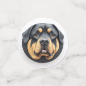 Rottweiler Dog 3D geïnspireerd Confetti (Kleine voorkant)