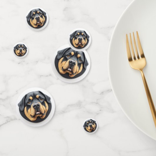Rottweiler Dog 3D geïnspireerd Confetti (Groep)