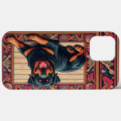 Rottweiler Dog 3D Stijlvolle Kleurrijke Rand Case-Mate iPhone Case (Achterkant (horizontaal))
