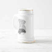 Rottweiler Dog Art Bierpul (Voorkant links)