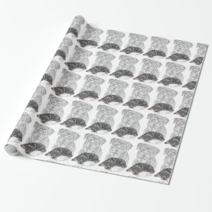Rottweiler Dog Art Cadeaupapier