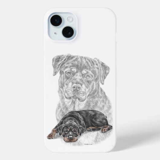 Rottweiler Dog Art Case-Mate iPhone Case (Achterkant)