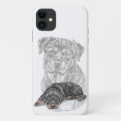 Rottweiler Dog Art Case-Mate iPhone Case (Achterkant)