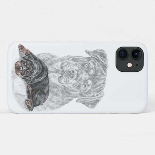 Rottweiler Dog Art Case-Mate iPhone Case (Achterkant (horizontaal))