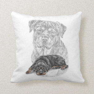 Rottweiler Dog Art Kussen