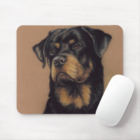 "Rottweiler" Dog Art Mousepad Muismat (Met muis)