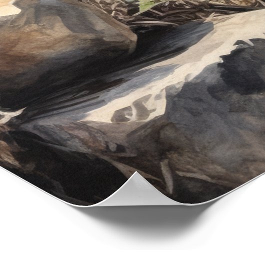 Rottweiler Dog Art Print Poster (Hoek)