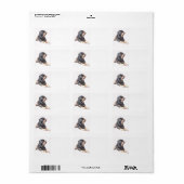 Rottweiler Dog Art Return Address Labels (Full Sheet)
