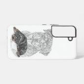 Rottweiler Dog Art Samsung Galaxy Hoesje (Achterkant horizontaal)
