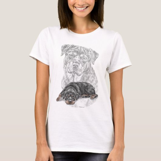 Rottweiler Dog Art T-shirt (Voorkant)