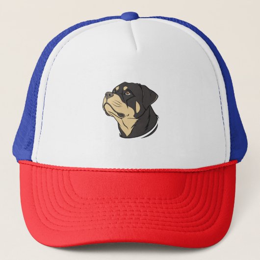 Rottweiler Dog Art Trucker Pet (Voorkant)