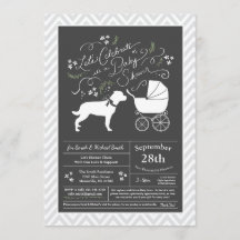 Rottweiler Dog Baby shower Genderneutraal Rotty