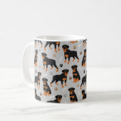 Rottweiler Dog-Botten en Mok koffiepauze (Voorkant links)