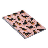 Rottweiler Dog-Botten en Notitieboek Paws (Rechterzijde)