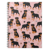 Rottweiler Dog-Botten en Notitieboek Paws (Voorkant)