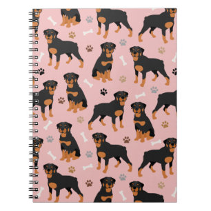 Rottweiler Dog-Botten en Notitieboek Paws