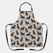 Rottweiler Dog Botten en Paws Apron Schort (Voorkant)