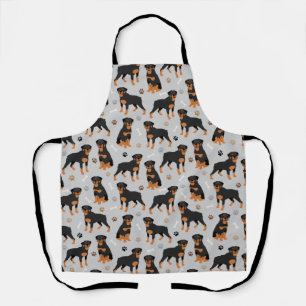 Rottweiler Dog Botten en Paws Apron Schort