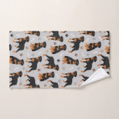 Rottweiler Dog-Botten en Paws Bath Towel Set Bad Handdoek (Handdoek)