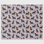 Rottweiler Dog-Botten en poetswerkpapier Cadeaupapier (Vlak)
