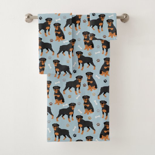 Rottweiler Dog-Botten en -poten Bad Handdoek (Insitu)