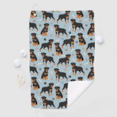 Rottweiler Dog-Botten en -poten Golfhanddoek (Insitu)