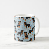 Rottweiler Dog-Botten en -poten Koffiemok (Voorkant rechts)