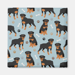 Rottweiler Dog-Botten en -poten Magneet