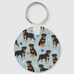 Rottweiler Dog-Botten en -poten Sleutelhanger