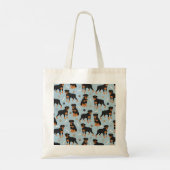 Rottweiler Dog-Botten en -poten Tote Bag (Achterkant)