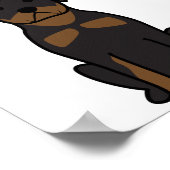 Rottweiler Dog Cartoon Poster (Hoek)