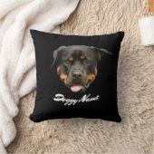 Rottweiler Dog Creëer Jouw eigen Kussen (Deken)