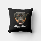 Rottweiler Dog Creëer Jouw eigen Kussen (Voorkant)
