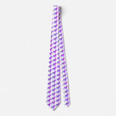 Rottweiler Dog Cute Pink Silhouette White Neck Stropdas (Voorkant)