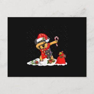 Rottweiler Dog Dabbing Funny Kerstcadeau Aankondigingskaart